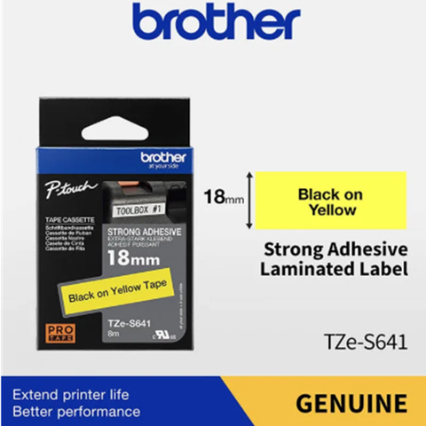 Nhãn in Brother TZE-S641