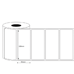 Decal giấy (100x35)mm x 50m