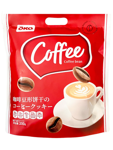  BÁNH QUY HÌNH HẠT CÀ PHÊ OKQ 200G 
