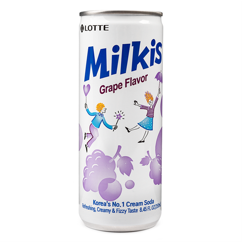  NƯỚC CÓ GAS MILKIS VỊ SỮA CHUA NHO 250ML 