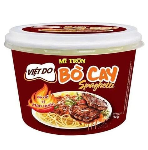  MÌ TÔ TRỘN SPAGHETTI BÒ CAY VIỆT DO 92G 