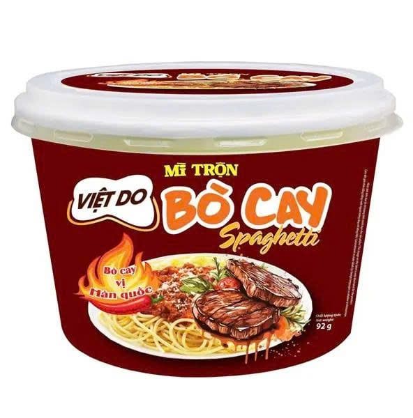  MÌ TÔ TRỘN SPAGHETTI BÒ CAY VIỆT DO 92G 