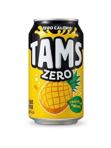 NƯỚC CÓ GAS TAMS ZERO HƯƠNG DỨA 355ML 