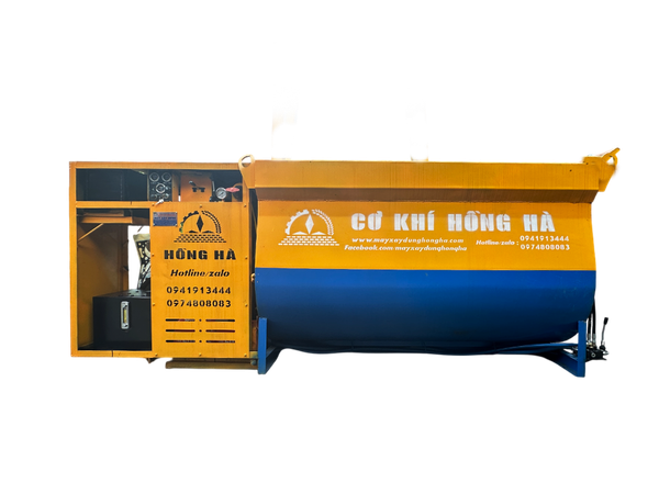 Máy trộn bê tông bồn ngang Hồng Hà 4 m3