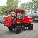 Máy trộn bê tông tự hành Hồng Hà động cơ 4 máy