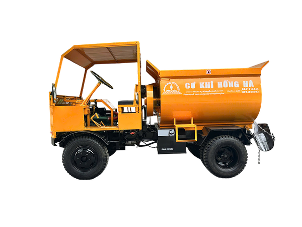 Máy trộn bê tông tự hành bồn ngang 12 bao Hồng Hà