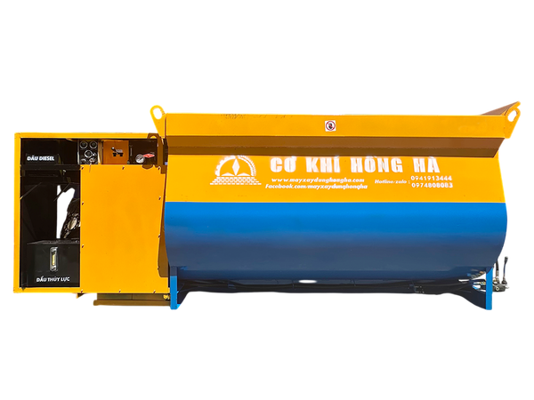 Máy trộn bê tông bồn ngang Hồng Hà 5 m3