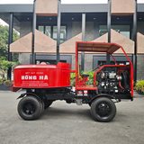 Máy trộn bê tông tự hành Hồng Hà động cơ 4 máy
