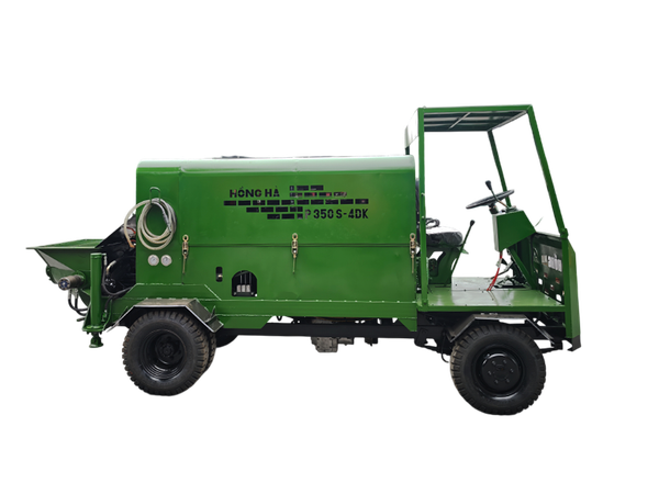 Máy bơm bê tông tĩnh tự hành Hồng Hà