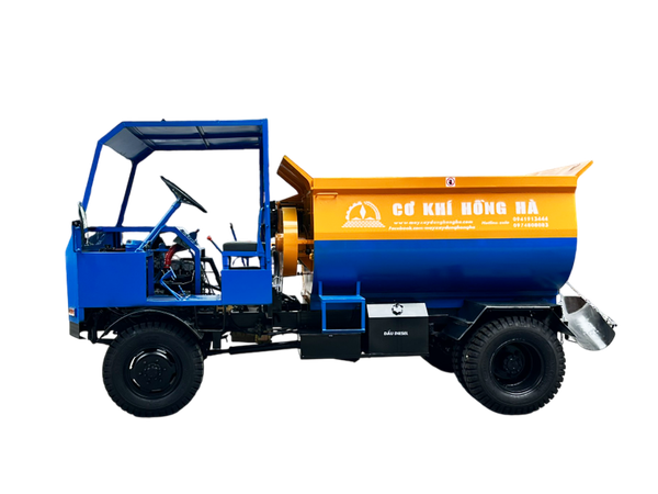 Máy trộn bê tông tự hành bồn ngang 18 bao Hồng Hà