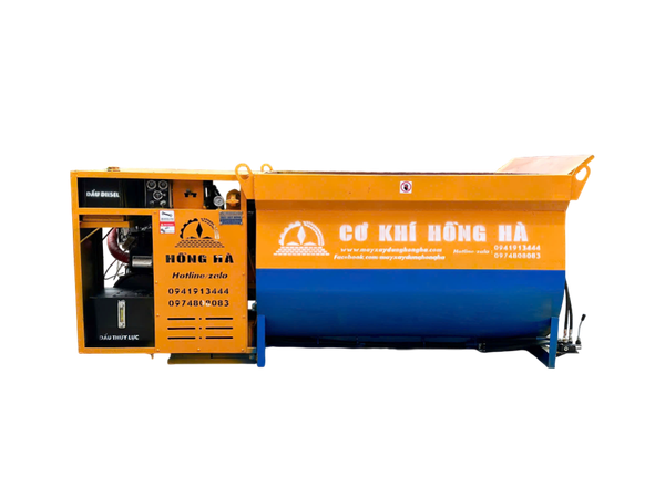 Máy trộn bê tông bồn ngang Hồng Hà 3,5m³