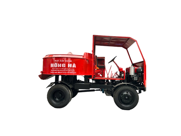 Máy trộn bê tông tự hành 6 bao 1 cầu Hồng Hà