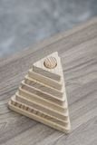 Đồ chơi xếp hình gỗ kim tự tháp, đồ chơi giáo dục Montessori, trò chơi giáo dục Chàng Trai Gỗ