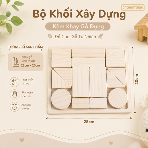 Bộ Khối Gỗ Xây Dựng