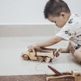 Combo 4 Xe Công Trình - Đồ Chơi Gỗ Trẻ Em Chàng Trai Gỗ