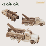 Combo 4 Xe Công Trình - Đồ Chơi Gỗ Trẻ Em Chàng Trai Gỗ