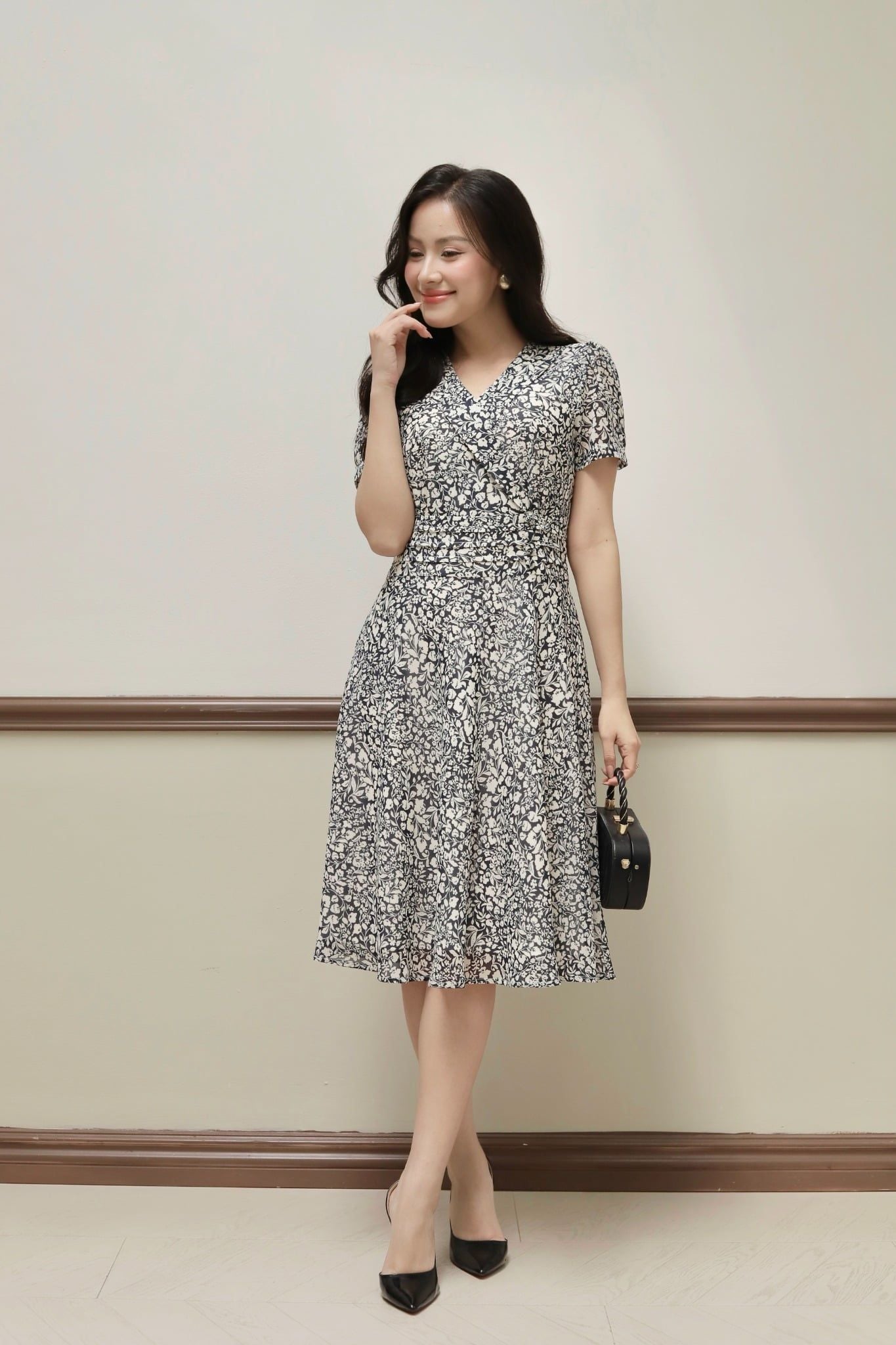  ĐẦM VOAN HOA 3598 