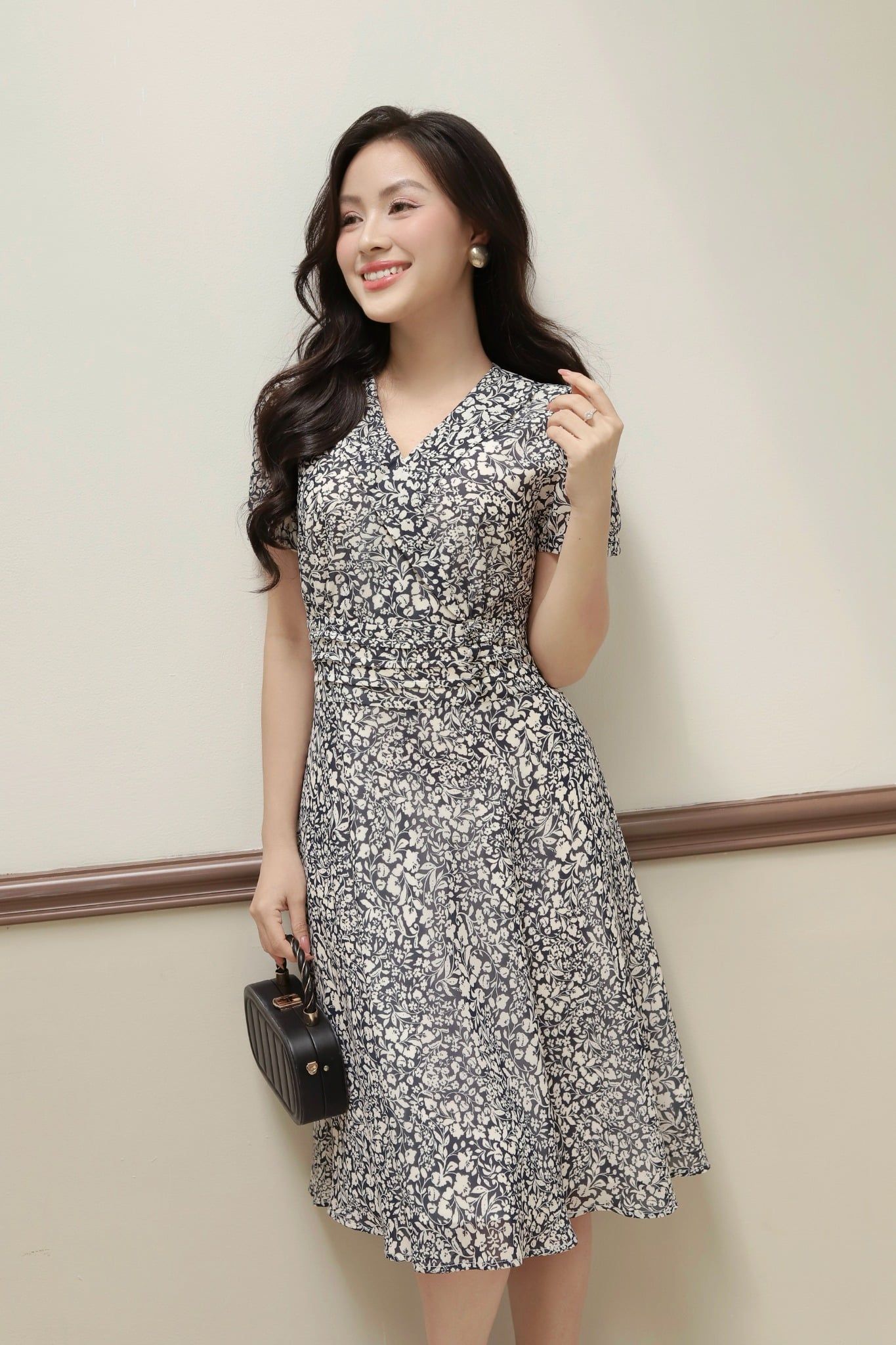  ĐẦM VOAN HOA 3598 