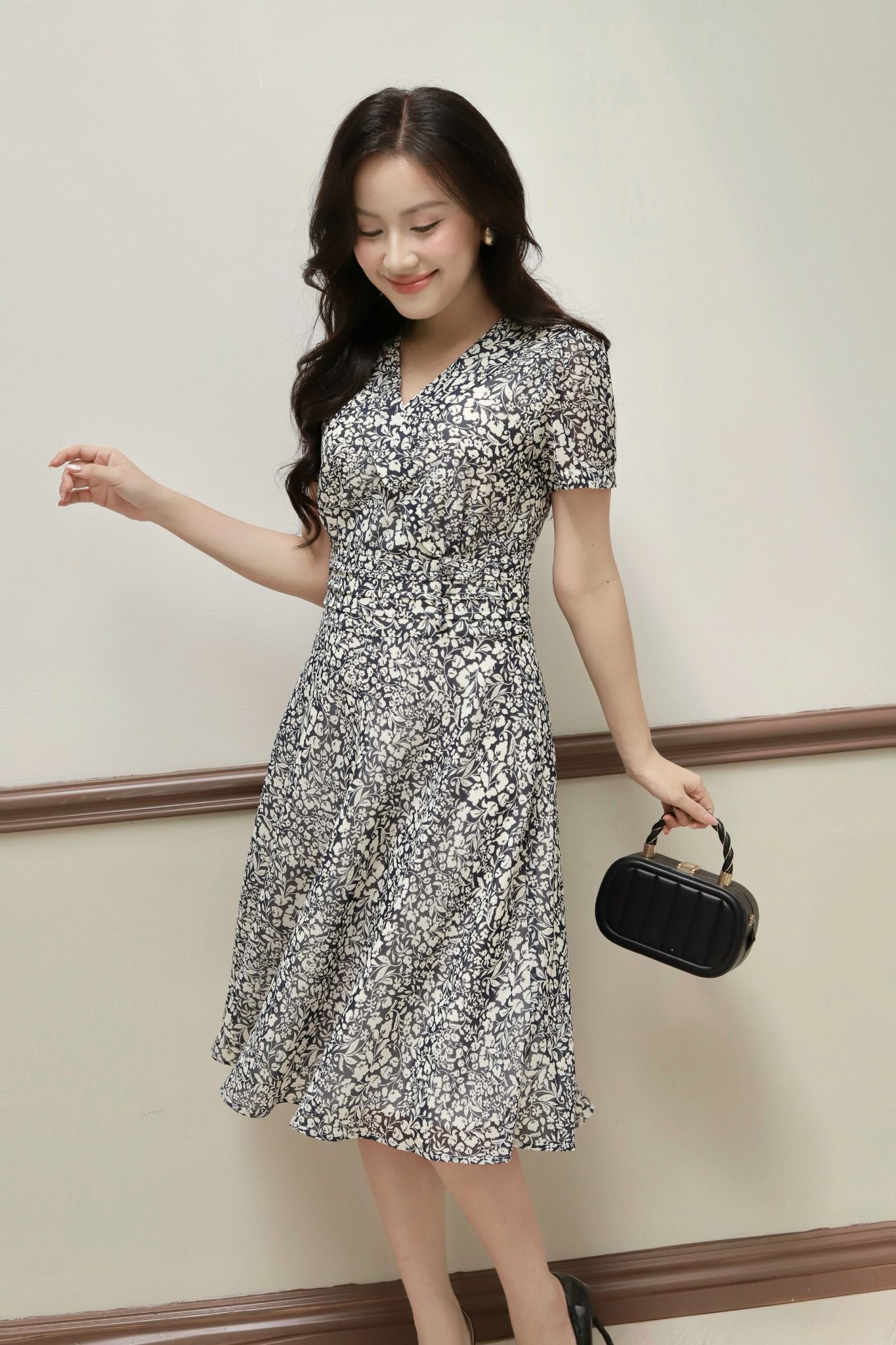  ĐẦM VOAN HOA 3598 