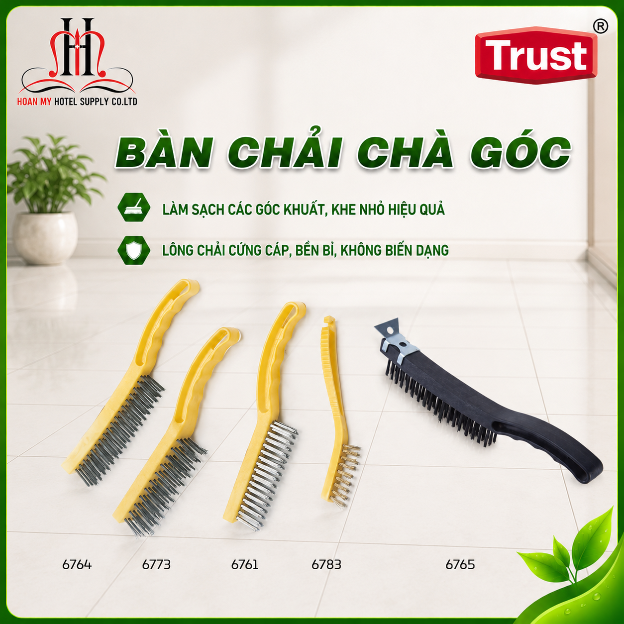  Bàn chải chà góc cạnh 