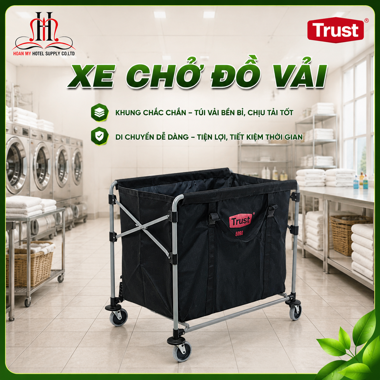 Xe đẩy đồ vải gấp gọn 