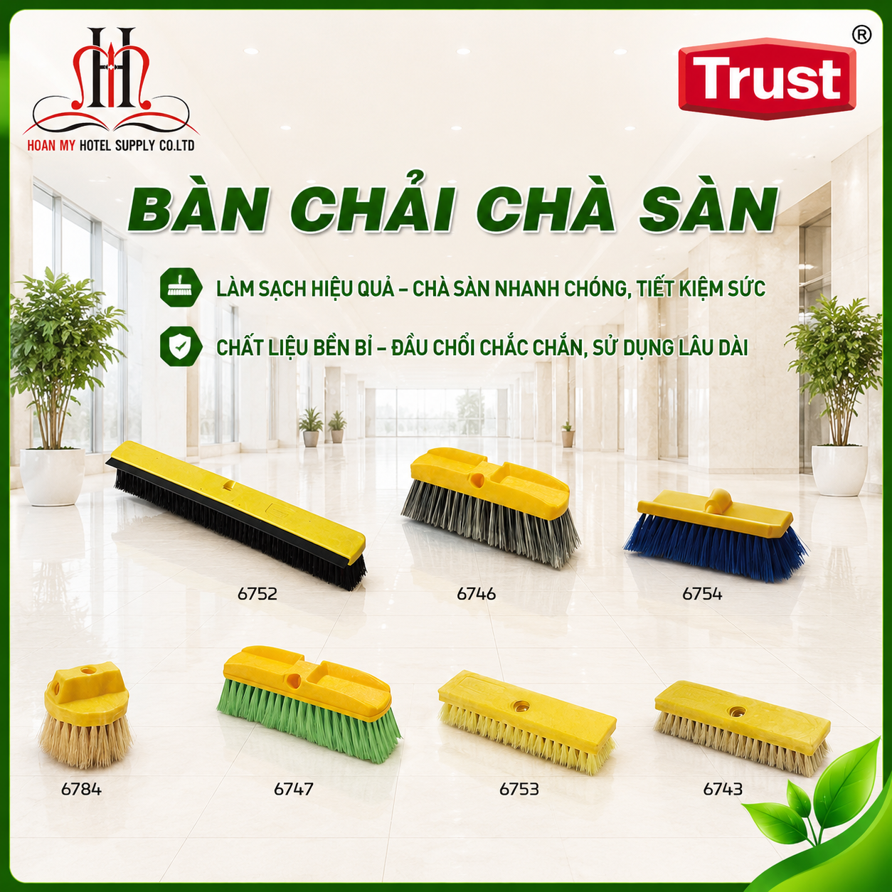  Bàn chải chà sàn 