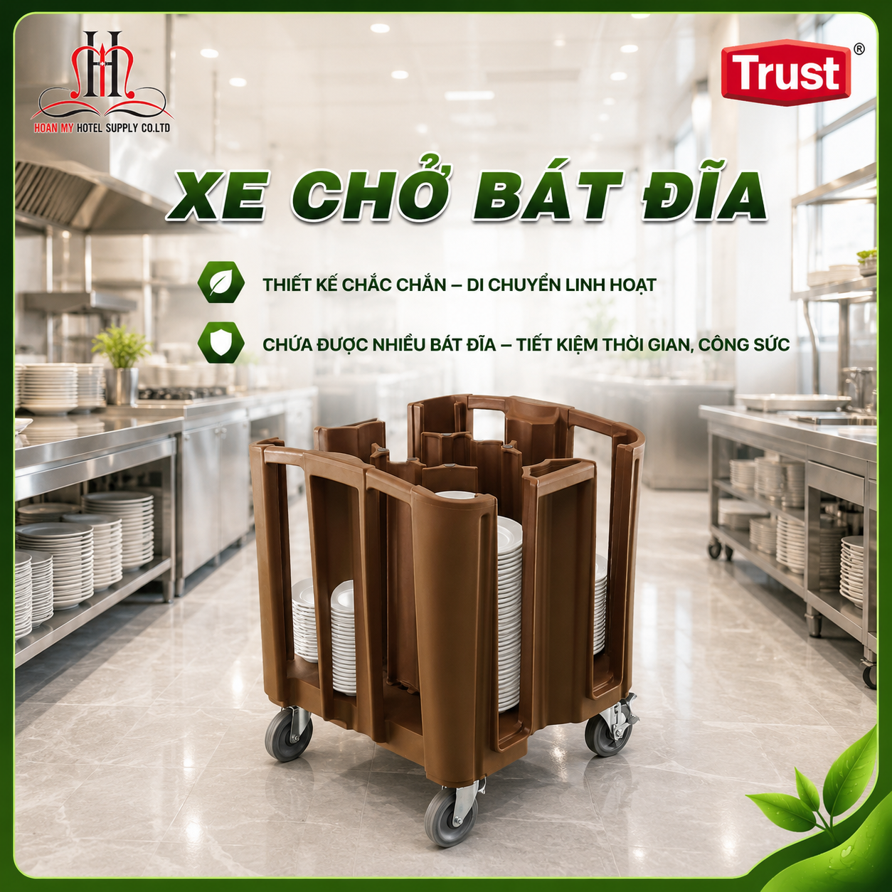  Xe chở bát đĩa 