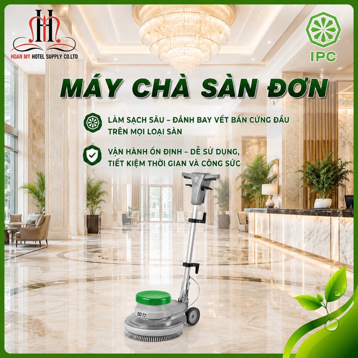 Máy chà sàn đơn SD 17 