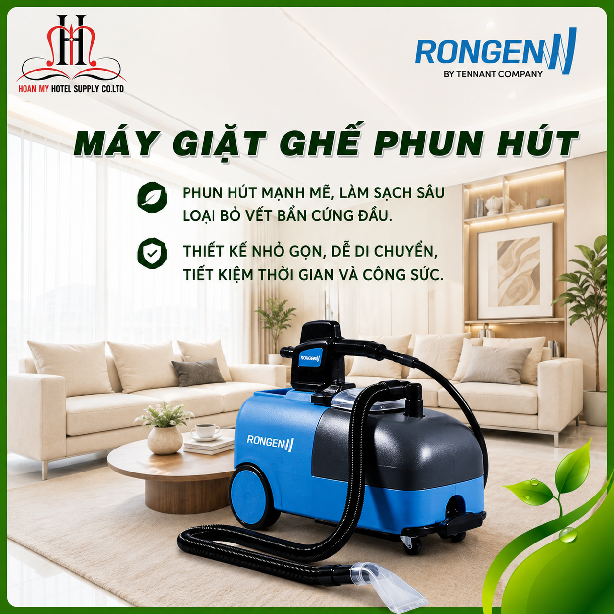  Máy giặt ghế phun hút M2 