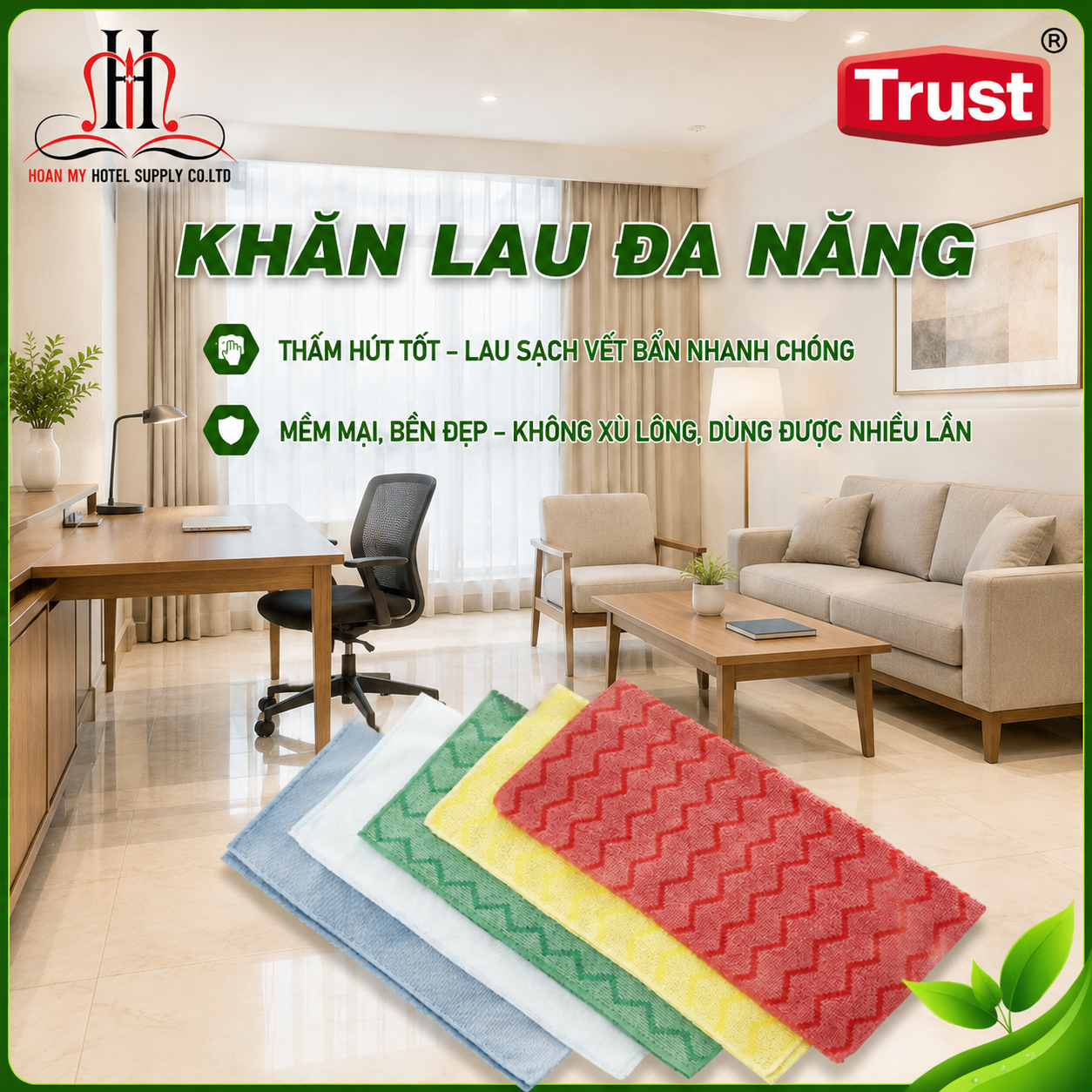  Khăn lau đa năng Microfiber 