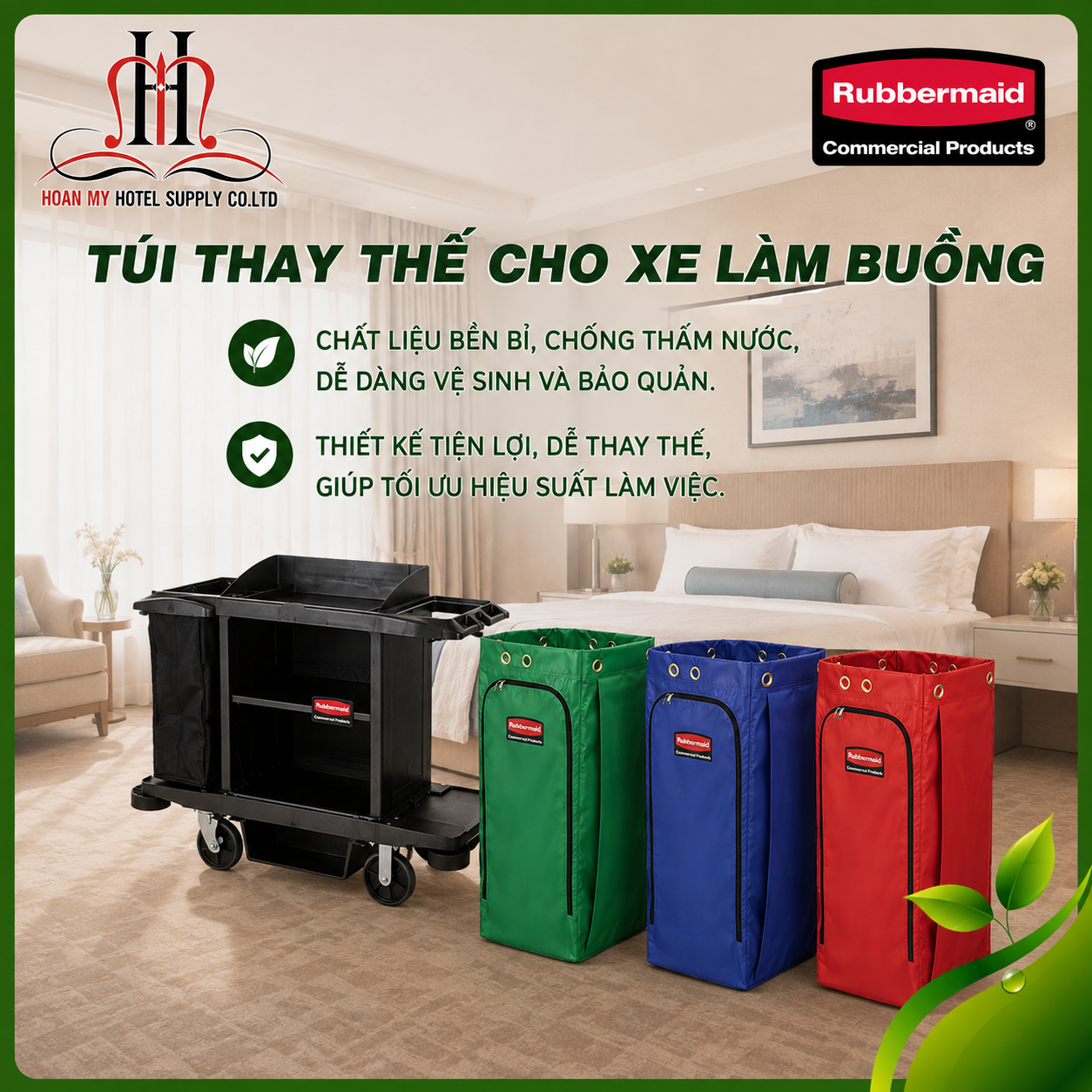  Túi thay thế cho xe làm buồng 