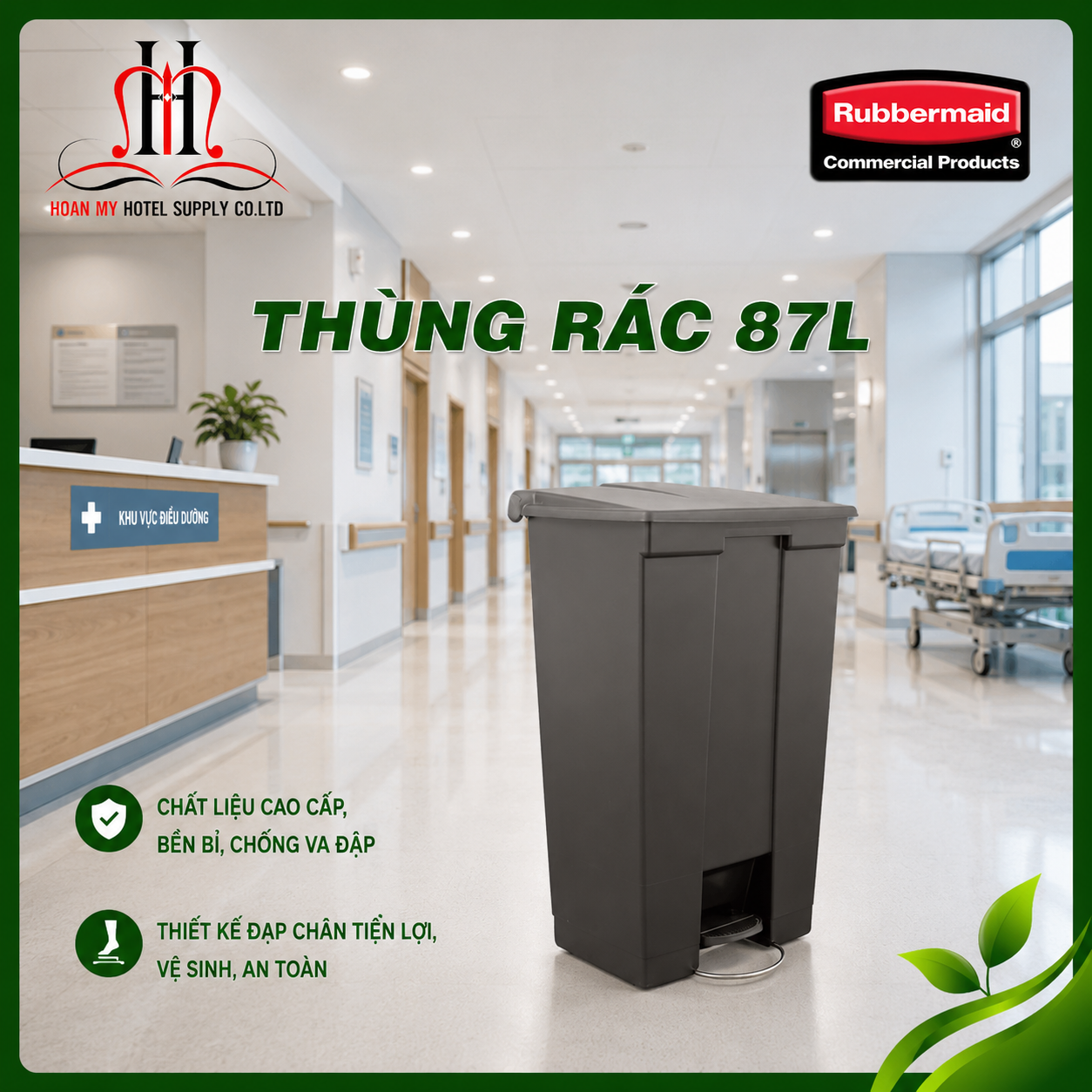  Thùng rác 87L 