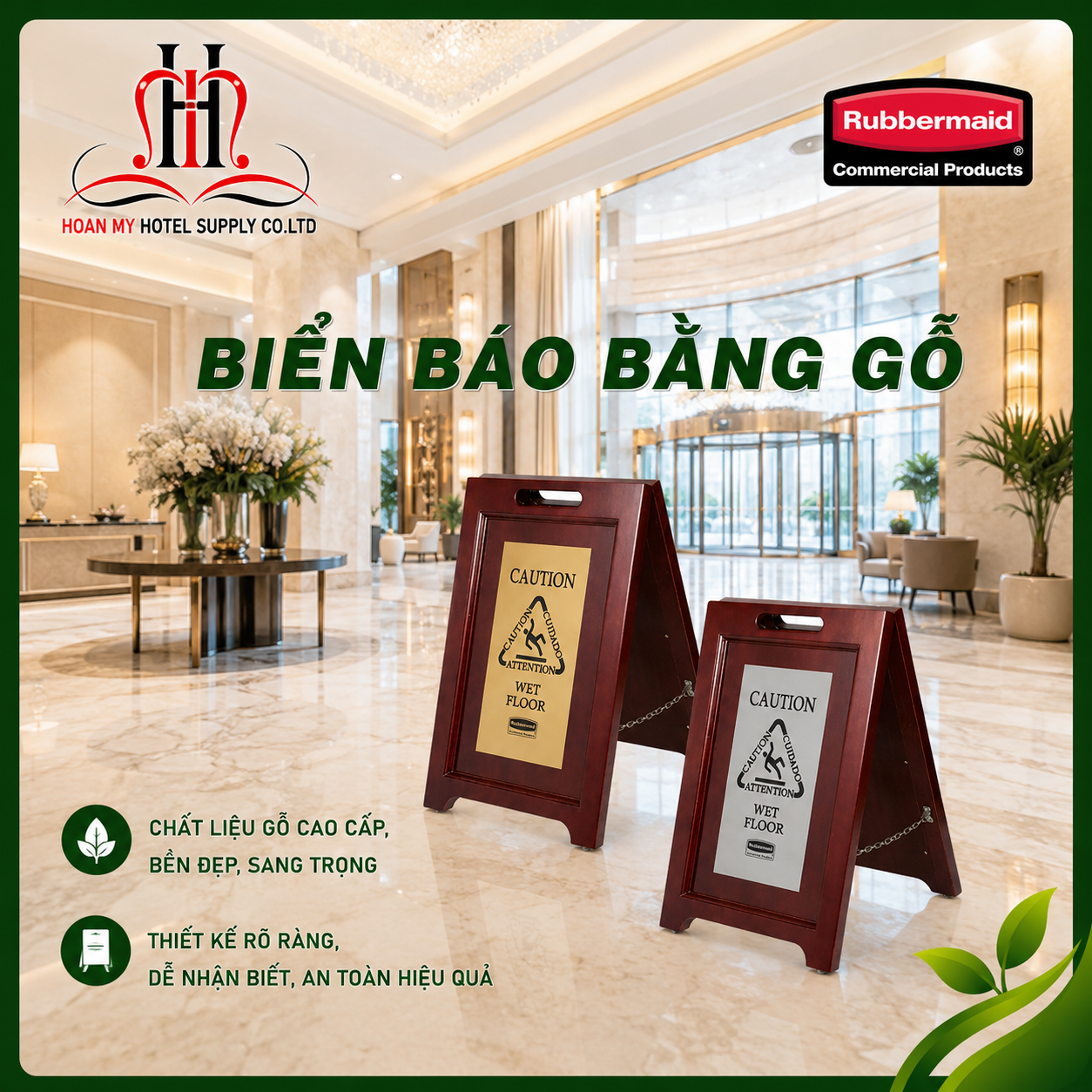  Biển báo bằng gỗ 
