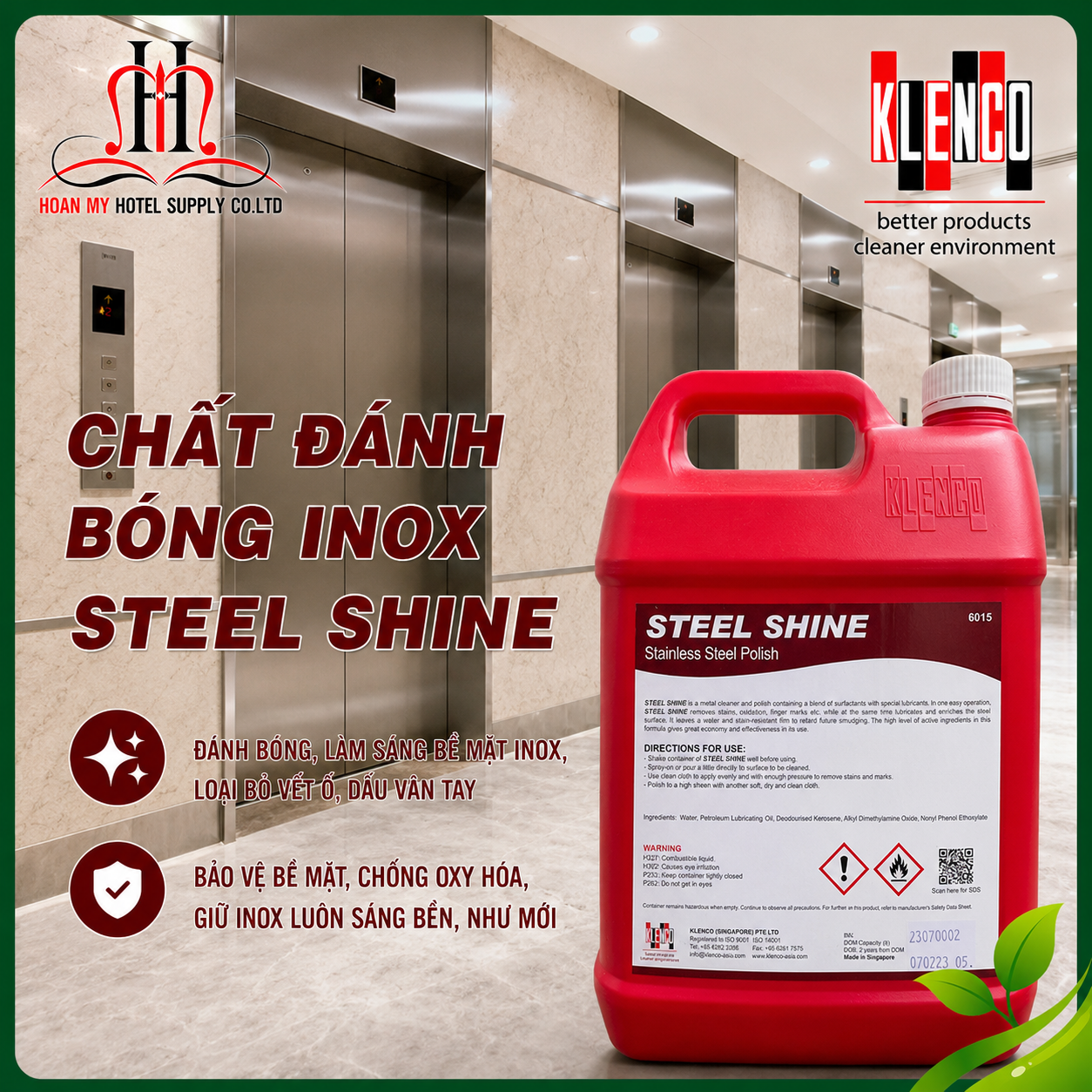  Hóa chất làm sạch và đánh bóng inox Steel Shine 