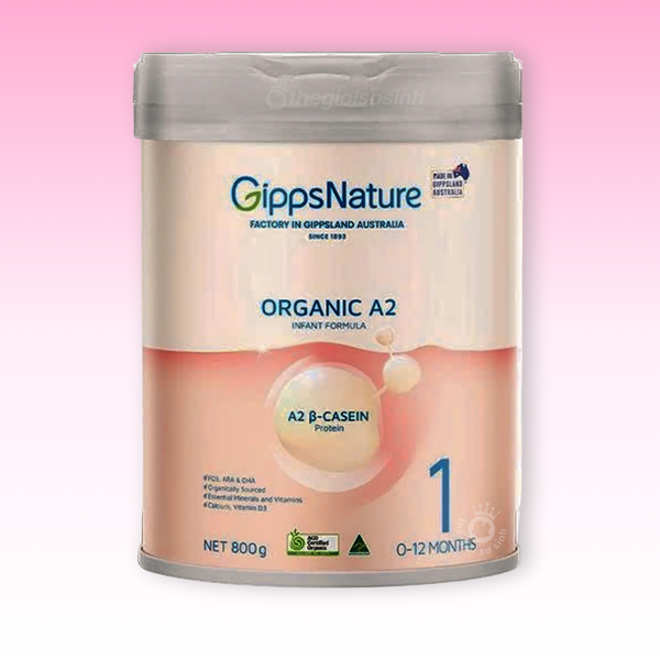 Sữa công thức Gipps Nature Organic A2 800g