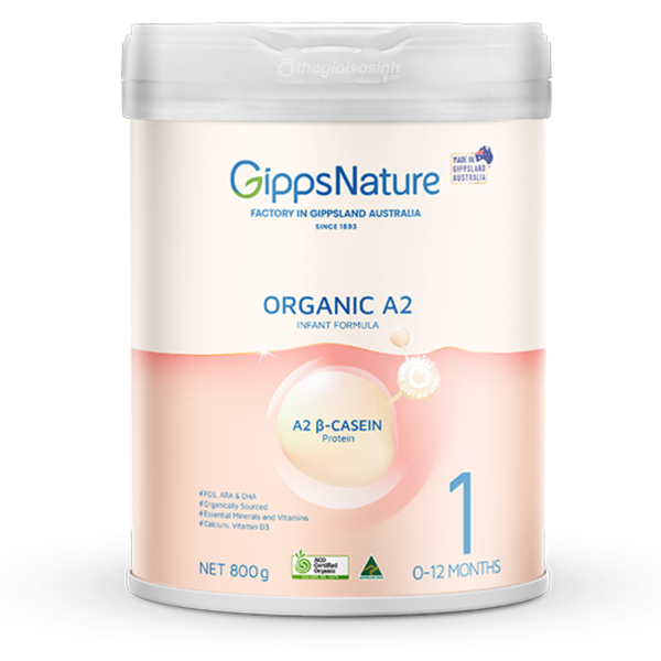 Sữa công thức Gipps Nature Organic A2 800g