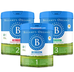 Sữa bột Bellamy’s Organic 8HMO 800g (Số 1/2/3) chính hãng Úc