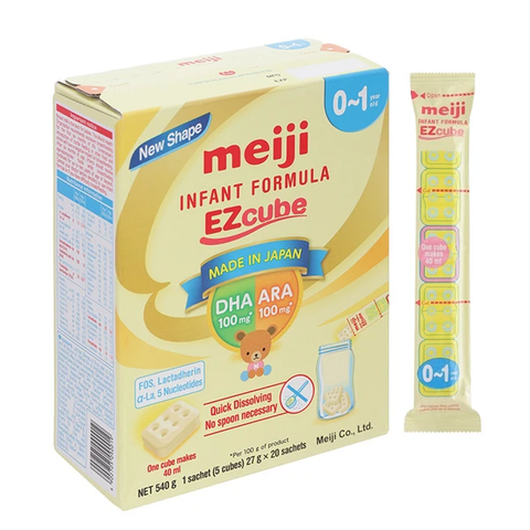 Gói lẻ sữa Meiji dạng thanh 0-1Y 27g nhập khẩu Nhật Bản.  8. Mật độ từ khóa