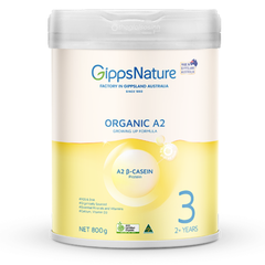 Sữa GippsNature Organic A2 Số 3 (2+ tuổi) - Đạm A2 Hữu Cơ Chuẩn Úc 800g