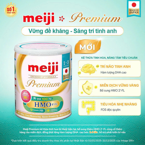 Sữa Meiji Premium bổ sung HMO và tăng cường DHA