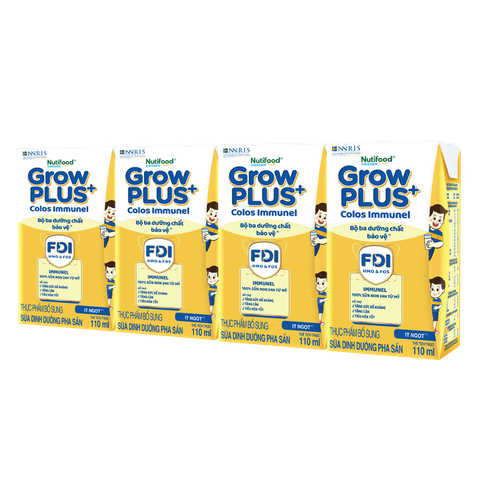 Sữa Nước Nuti Growplus Colos Immunel Vàng 110ml và 180ml