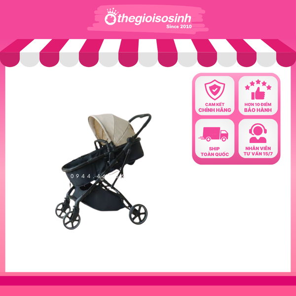 Xuất xứ Việt Nam - Xe đẩy nôi 2 chiều Mochee MC046