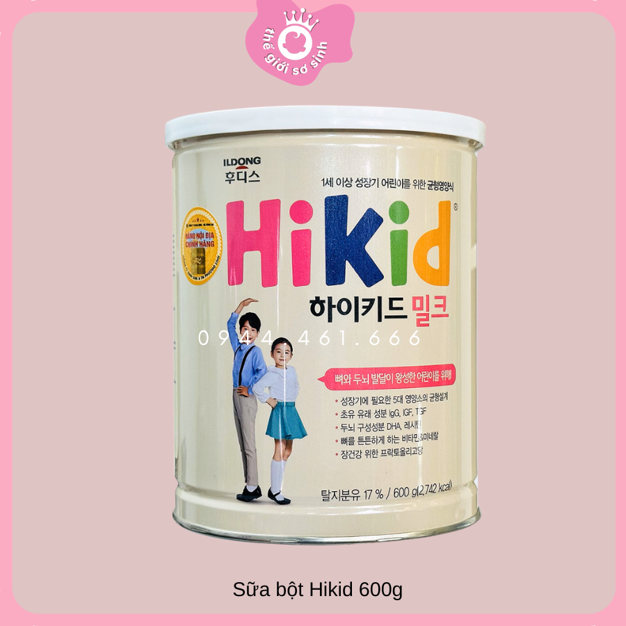 Sữa Hikid Vani 600g & Sữa Nước Pha Sẵn 190ml – Tăng Chiều Cao Vượt