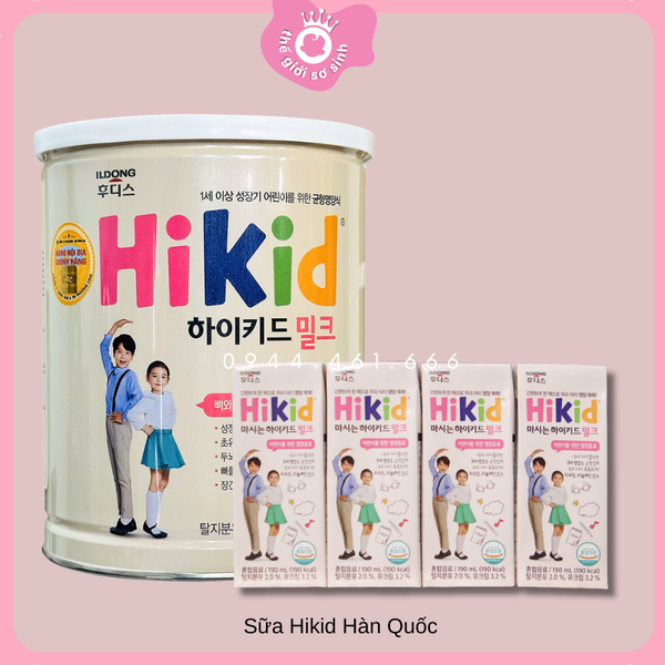 Hikid sữa hỗ trợ tăng chiều cao Hikid Hàn Quốc
