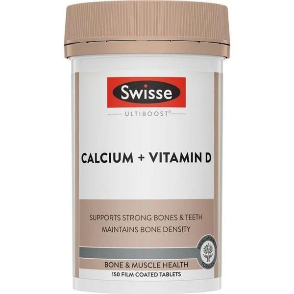 Bổ sung Canxi + Vitamin D Swisse 150 viên