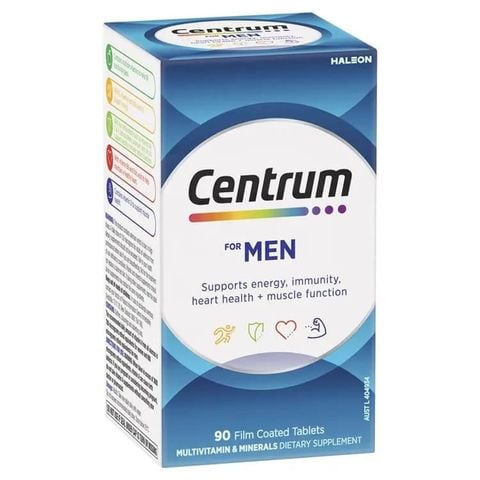 Vitamin tổng hợp cho nam giới dưới 50 tuổi Centrum For Men 90 viên