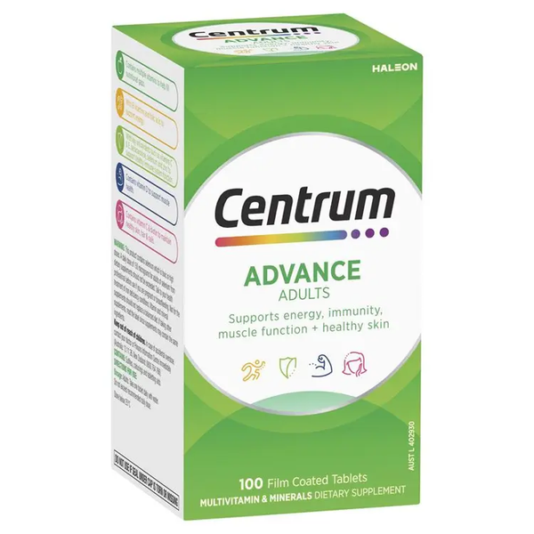 Vitamin tổng hợp Centrum Advance cho người lớn dưới 50 tuổi 100 viên