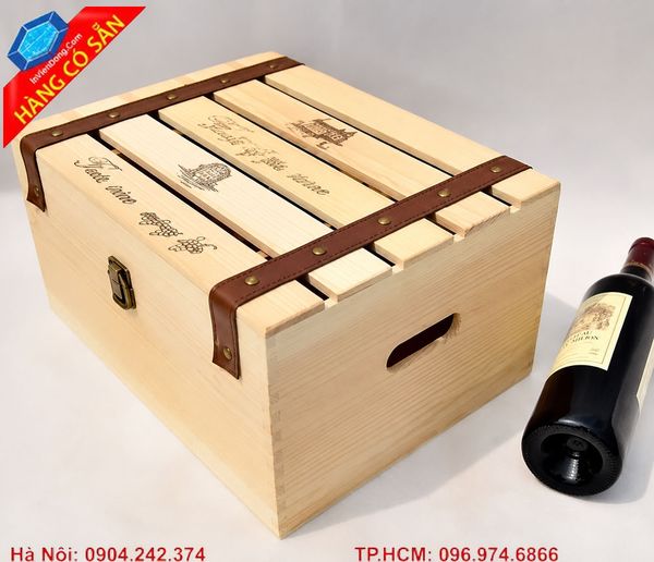 Hộp gỗ quà tặng rượu cao cấp