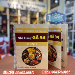 In Quyển Menu Nhà Hàng, Cafe Chất Lượng, Giá Rẻ