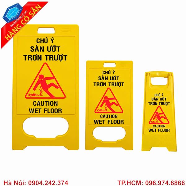 Biển cảnh báo chữ A màu vàng cảnh báo nguy hiểm